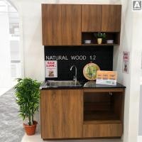 ราคา ชุดครัวสำเร็จรูป ขนาด 1.20 เมตร ซิงค์ NATURAL WOOD ชุดครัวสำเร็จรูป (18902284498)