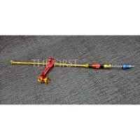 ราคา สายเบรคหลังอลูมิเนียม (สีแดง) psi ยืด 2 นิ้ว มาพร้อมกับมือลิงเบรคหลังแต่ง (ตัวสีทอง/หัวสีแดง) (2464376444)