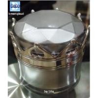 ราคา #kmongkud-10g สีเงิน(เล็ก)กระปุกครีม มงกุฎ สีเงิน 10 กรัม รหัส3336 (5463320881)