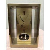 ราคา SEIKO Quartz QZ406T นาฬิกาตั้งโต๊ะโลหะสีทองมือสองญี่ปุ่น (18954208622)