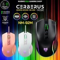 ราคา GAMING NUBWO NM-92M GAMING MOUSE เมาส์เกมมิ่ง MACRO CERBERUS เมาส์มาโคร มีไฟ RGB DPI 12800 เหมาะสำหรับเล่นเกม #NM 92 (23349721970)