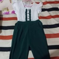 ราคา จั้มขายาว กางเกงสีเขียว มีเชือกผูกเอว (7732541682)