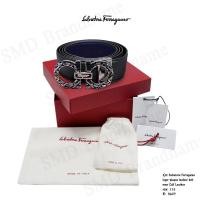 ราคา Salvatore Ferragamo เข็มขัดผู้ชาย รุ่น Salvatore Ferragamo logo-plaque leather belt - men - Calf Leather Code: 67 A162 (11777563544)