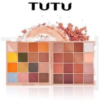 ราคา TUTU Kaqi Color Eyeshadow Palette 32 g.พาเลทอายแชโดว 16 ช่อง 16 สี ครบโทนในพาเลทเดียว สีแน่นชัดติดทน **ของแท้ พร้อมส่ง (3751311700)