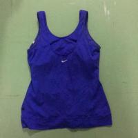ราคา เสื้อกล้ามออกกำลังกาย nike สีม่วงไซส์M มีฟองน้ำให้ (1465930268)