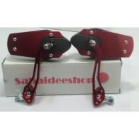 ราคา กระจกมองหลังแต่งรถมอเตอร์ไซต์KNY: สีแดง เก็บเงินปลายทาง (470917925)