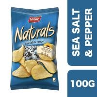 ลอเรนซ์ เนเชอรัลส์ มันฝรั่งแผ่นเรียบอบกรอบ รสเกลือทะเลและพริกไทย 100กรัม (Lorenz Naturals Sea Salt & Pepper Flavour Potato Chip 100g)