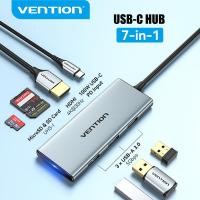 ราคา Vention อะแดปเตอร์ฮับ USB Type C 6 in 1 พร้อมการ์ดรีดเดอร์ 4K HDMI USB 3.0 SD TF สําหรับ MacBook Pro Air iPad Pro Air (18491505066)