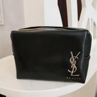 ราคา YSL Beaute Black Makeup Bag Pouch (20274368152)