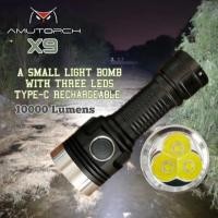 ราคา ไฟฉาย Amutorch X9 รุ่นใหม่ XHP5.2 10000ลูเมน (22339827878)