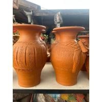 ราคา แจกันดินเผา สุง 10 นิ้ว ปาก 5.5 น้้ว ไม่ทาสี/ทาสีขายเป็นเซตคู่(ลายเดียวกัน) ถ่ายวีดีโอตอนแกะกล่องใหม่ทุกครั้ง (22525583058)