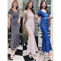 ราคา เดรสยาว เดรสหางปลา อลังสวยมากๆ งานป้าย love lady (18506276948)