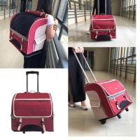 ราคา DODOPET กระเป๋าใส่สัตว์เลี้ยง กระเป๋าสุนัข มีล้อลาก สะพายได้ หิ้วได้ (2296041102)