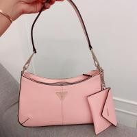 ราคา GUESS กระเป๋า LAYLA TOP ZIP SHOULDER BAG สีชมพู (10138298279)