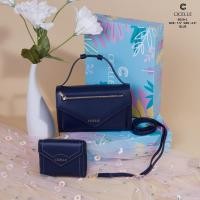 ราคา กระเป๋าสตางค์ Set 2 ใบ มีสายสะพาย แบรนด์แท้ซีเซล CICELLE (9029-1) (5240478401)
