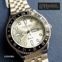 ราคา นาฬิกาข้อมือผู้ชาย LONGBO ระบบควอทซ์ แสดงวัน/วันที่ มีพรายน้ำ สายเหล็ก พร้อมกล่อง (11225558618)