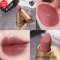 ราคา Gucci Rouge A Levres Mat Lip Colour 3.5g #สี201 The Painted veil (10601101759)