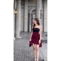 ราคา ชุดเดรสป้าย 8studio สีแดงดำ งานตามหา ไซร์S มือ1 (22522021009)