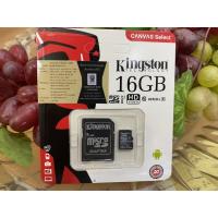 ราคา Kingston 16GB Canvas Select MicroSDHC Class 10 80r/10w MB/s Memory Card + SD Adapter (KT001/SDCS-1 (7409489733)