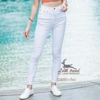 ราคา กางเกงยีนส์ขาเดฟสีขาวป้ายกวางเป็นผ้ายืดเอวสูง (17065642596)