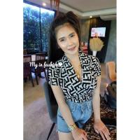 ราคา บอดี้สูทแขนสั้นคอเก๋ๆ (5851690326)