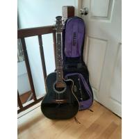 ราคา กีต้าร์โปร่งไฟฟ้าหลังเต่า FASTER MODEL : FT-123 BK (23079289555)