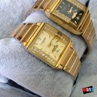 ราคา นาฬิกาข้อมือผู้หญิง สไตล์ Luxury สายเลสสีทอง สวยงามมากคุณค่า แบรนด์ US Submarine ของแท้ 100% (1777393335)