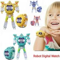ราคา Robot Digital Watch นาฬิกาข้อมือ แปลงร่างเป็นหุ่นยนต์ได้ นาฬิกาดิจิตอล สำหรับเด็ก สีสวย น่ารัก สดใส (5307028182)