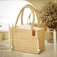 ราคา ✨พร้อมส่ง!! กระเป๋าสานผักตบชวา ทรงสี่เหลี่ยม #งานสวยมินิมอล ทะเล คาเฟ่ 8*6*4นิ้ว (19909635505)
