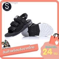 ราคา ❍☽IAXYUE รองเท้าแตะรัดส้น Sandals SD05 ชาย หญิง - Black (พร้อมส่งจากไทย) (11662245683)