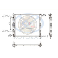 ราคา (แผงหม้อน้ำรถยนต์ KOYORAD) หม้อน้ำ(AT) CAPTIVA 11 (ดีเซล) (7234819187)
