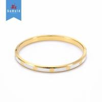 ราคา กำไลทองแท้ 96. 5 % 2 สลึง/1บาท (กำไลชุบ 2 สี) (23852790906)