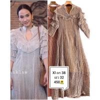 ราคา งานใหญ่ป้ายห้อย เดรสแม่อั้มสีชมพู xl ป้าย BRT BoRichta (19179340478)
