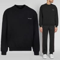ราคา เสื้อแขนยาว Balenciaga Small Logo Brushed Sweatshirt Black ของแท้ (4756026350)