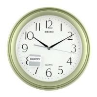 ราคา พร้อมส่ง!! SEIKO นาฬิกาแขวนผนัง ขอบพลาสติกสีบอร์นเขียว หน้าขาว รุ่น QXA327,QXA327M (12705256935)