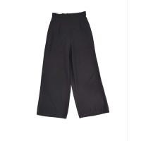 ราคา กางเกงเอวสูงผ้าชีฟองสีดำ ** Sale ** (20173194750)