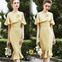 ราคา ชุดเดรสผ้าจอเจียร์เนื้อดี (1559968922)