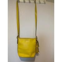 ราคา กระเป๋าสะพายข้าง Coach จาก Coach shop ของแท้ สีเหลืองมัสตาร์ด มือสอง (23653560697)