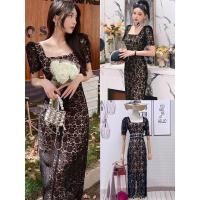 ราคา เดรสยาว เดรสลูกไม้ เดรสสีดำ เอวคาดเพชร สวยหรู งานป้าย love lady (20549390677)