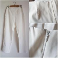 ราคา กางเกงผ้าขายาวสีขาว [มือสอง] (1771742914)