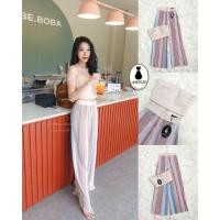 ราคา Set เสื้อเกาะอก+กางเกงผ้าพลีท (4450486011)