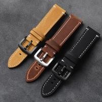 ราคา ✜℗♝สายหนังม้าบ้าปัดมือ 18 20 22 มม. เหมาะสำหรับสายนาฬิกา Casio สี่เหลี่ยมเล็ก ๆ สิงโตคู่ Citizen ชาย (21776836440)