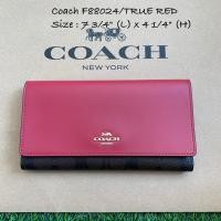 ราคา กระเป๋าสตางค์ coach แท้ สีแดง (3215320316)