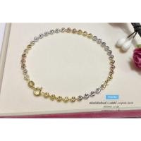 ราคา สร้อยข้อมือเงินแท้ 2 กษัตริย์ ลายมูนคัท/เม็ดมะยมตัดลาย (658841902)