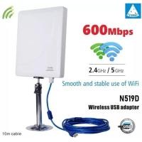 ราคา USB Wifi Adapter 600Mbps ตัวรับสัญญาณ Wif ระยะไกล Dual Band 2.4G+5GHz High Power Melon N519D (18353073994)