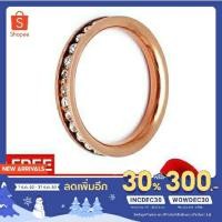 ราคา Royal Crown Jewelry Stainless Steel 316L แหวนประดับเพชร CZ ขาวอย่างดี (สี Pink Gold) แถมฟรีกล่องกำมะหยี่อย่างดี (7560587339)