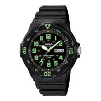 ราคา Casio Standard นาฬิกาข้อมือผู้ชาย สายเรซิน รุ่น MRW-200,MRW-200H,MRW-200H-3B - สีดำ (1947727839)