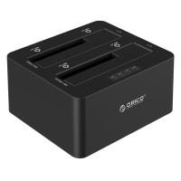 ราคา 6629US3-C HDD Docking 2 Bays USB3.0 + Clone 1:1 โอริโก้ด๊อกกิ้ง สำหรับ HDD/SSD ขนาด 2.5"-3.5". (4460348501)