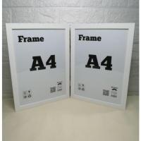 ราคา กรอบรูป กรอบคู่ ขนาด A4 สีขาว สีดำ (4566016396)
