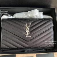 ราคา new YSL WOC 9” black shw ดำอะไหล่เงินเช็คสินค้าก่อนสั่งซื้อนะคะ (17972096818)